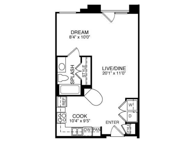 2E1 0-1 3501 floor plan