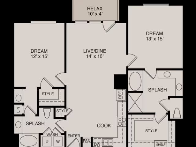 B3 2-2 1424 floor plan