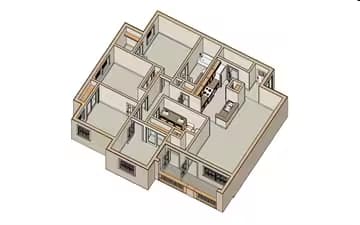Four Bedroom 13101 floor plan