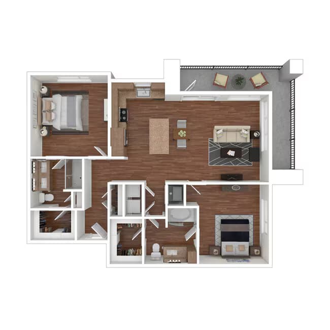 Unit 7222 7223 floor plan