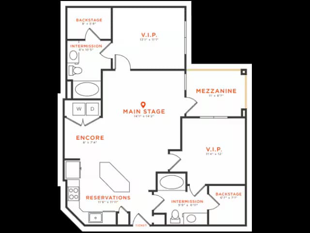 Unit CLC2056 CLC3048 floor plan