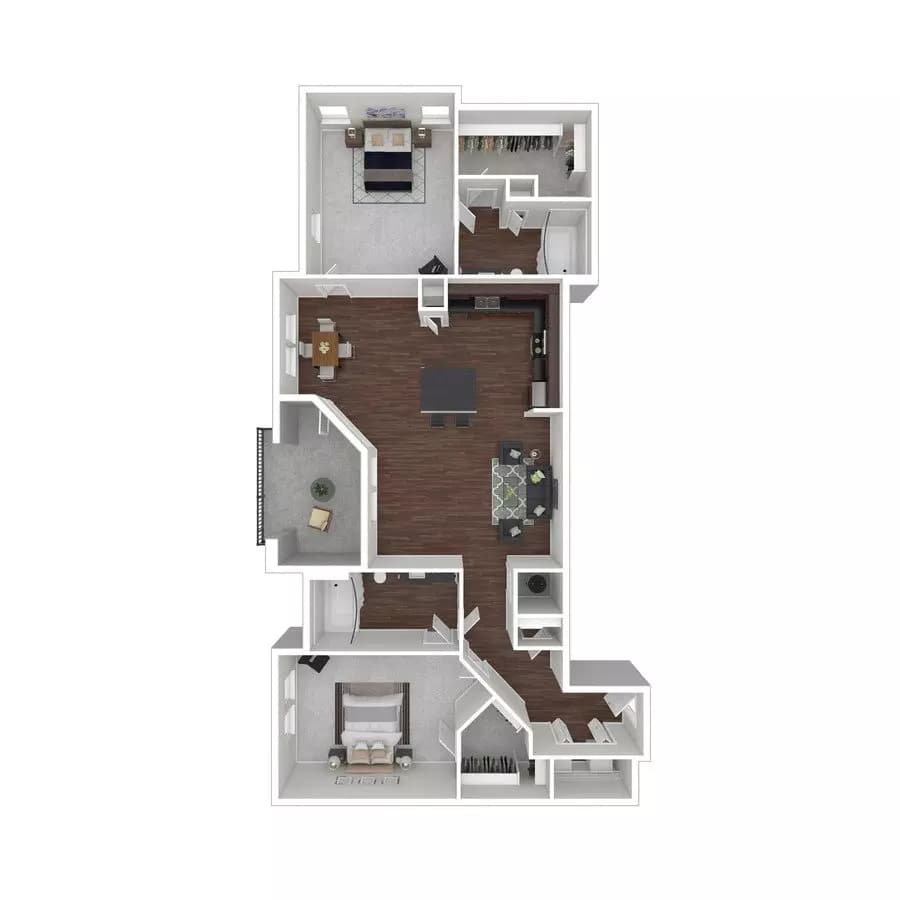 C3 Bluff 1401 floor plan