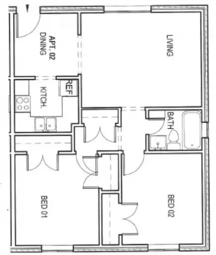 Unit 105 105 floor plan