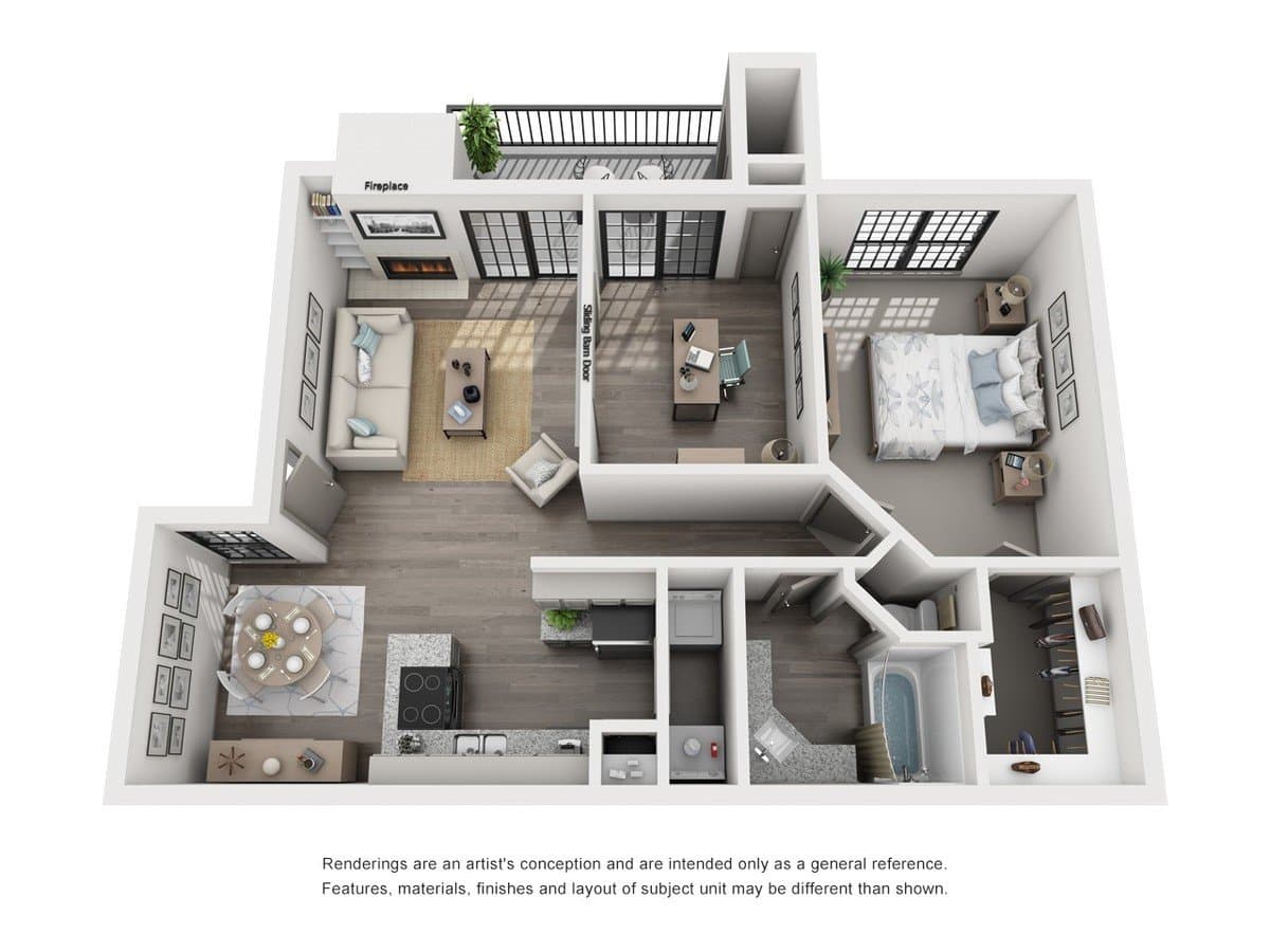 Unit 1633B 1633B floor plan