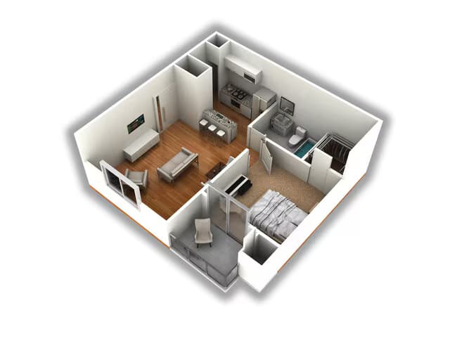 Unit 3056 1060 floor plan