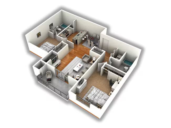 Unit 3066 3111 floor plan