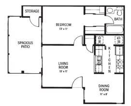 A1 Flat 1003 floor plan