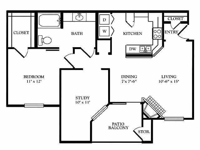 Unit 1513 1217 floor plan