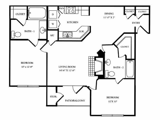 Unit 0836 0836 floor plan