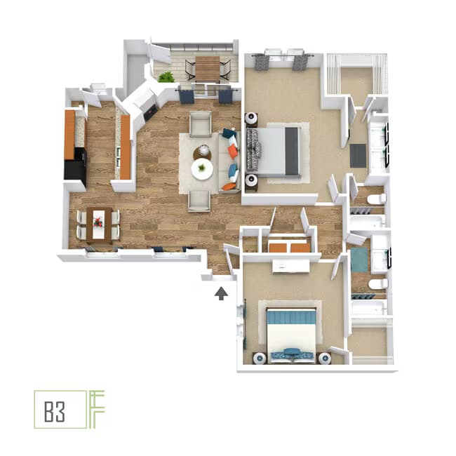 Unit 1305 0804 floor plan