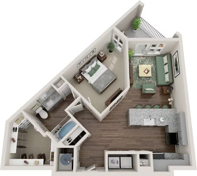 Unit 1222 2311 floor plan