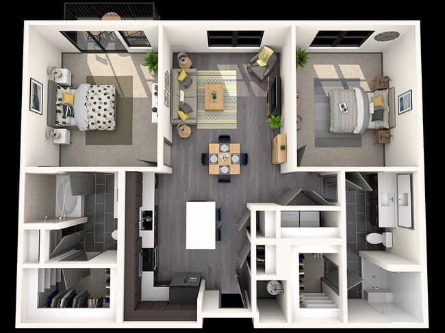 2B 2076 floor plan