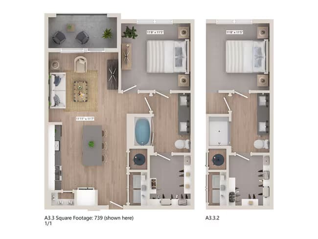 A3.3 3409 floor plan