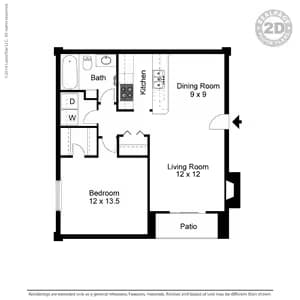 A3 1x1 floor plan