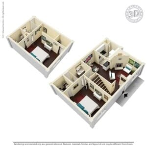 B3 2x2 floor plan