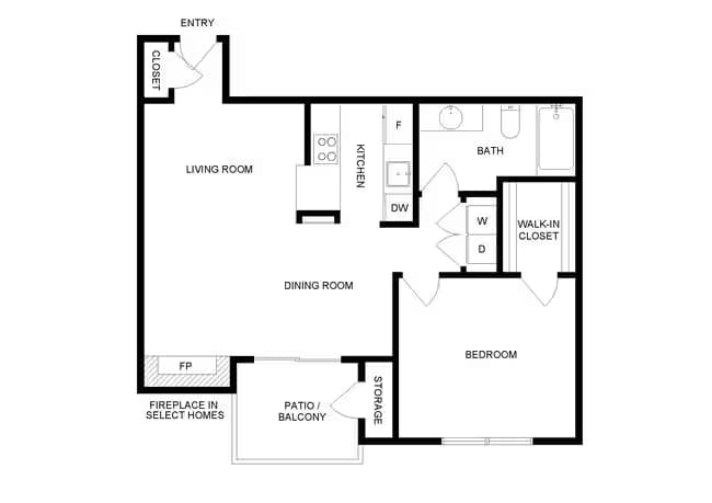 Unit 836 1535 floor plan