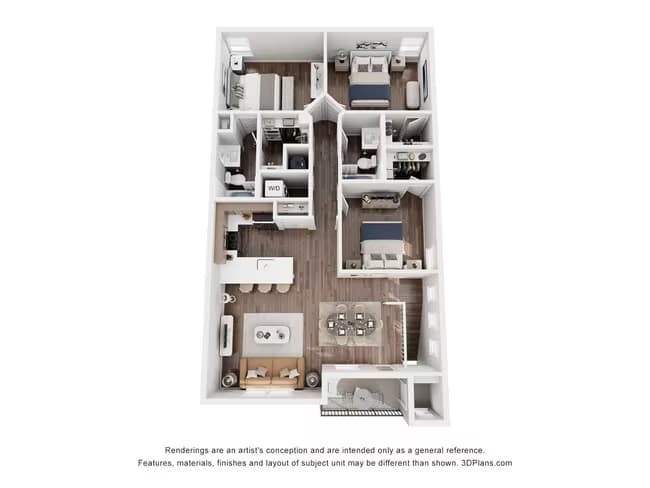 Unit 1117BRA2 1117BRA2 floor plan