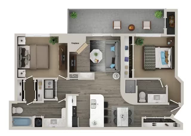 Unit 2500-604 2404-1216 floor plan