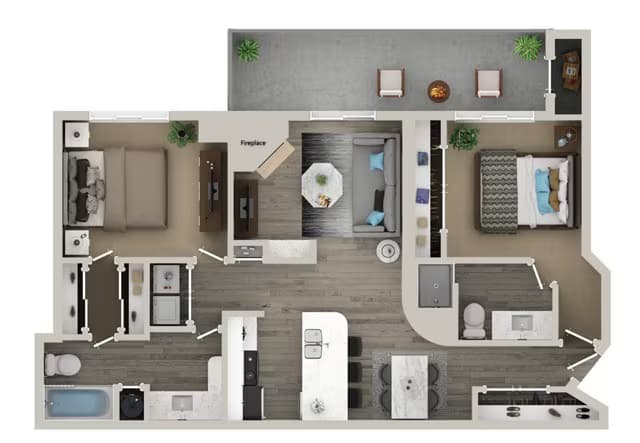 B3 2404-1215 floor plan