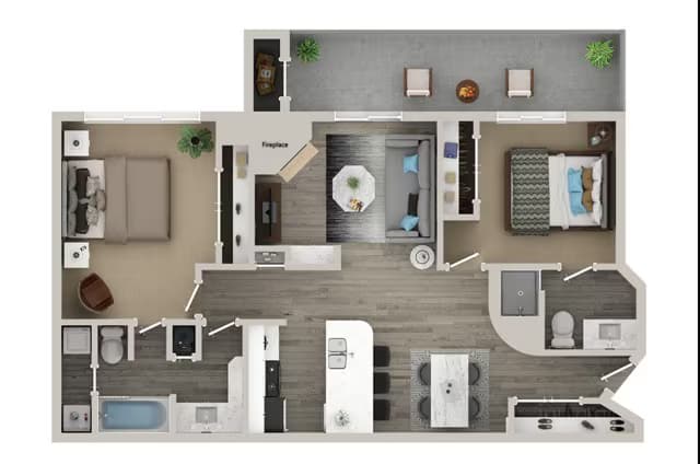 Unit 2301-517 2301-517 floor plan