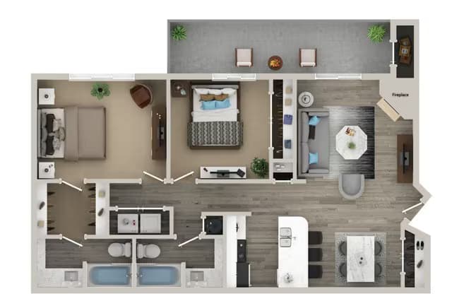 Unit 2404-1216 2402-316 floor plan