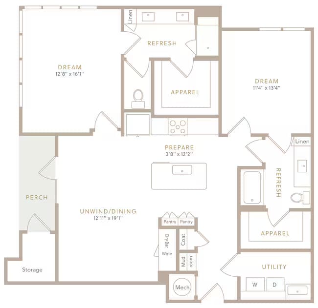 Unit 717 1217 floor plan