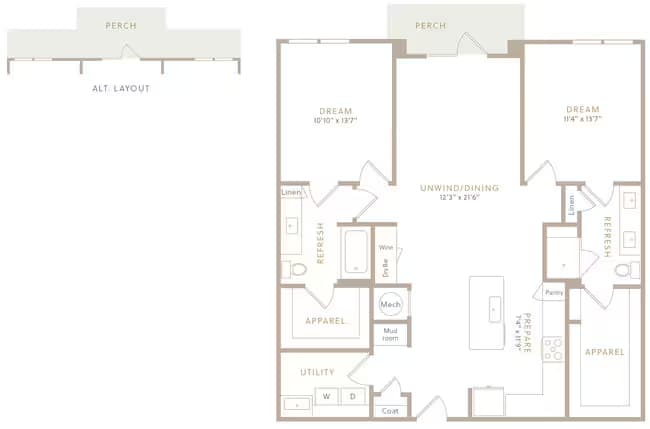 Unit 610 910 floor plan