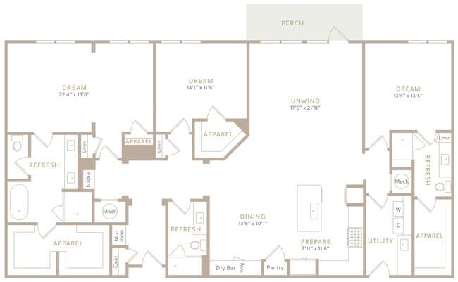 PH8 1306 floor plan