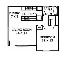 A3 - Parc Lake 1703 floor plan