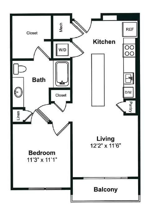 Unit 2043 2043 floor plan