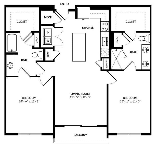 Unit 2050 2050 floor plan