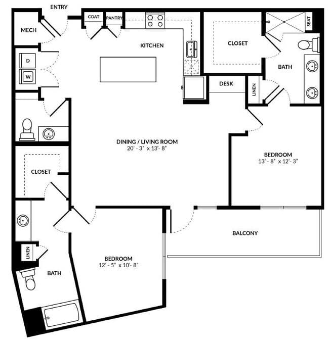 Unit 2036 2036 floor plan
