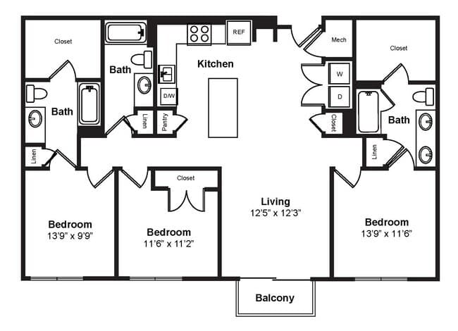 Unit 3017 3017 floor plan