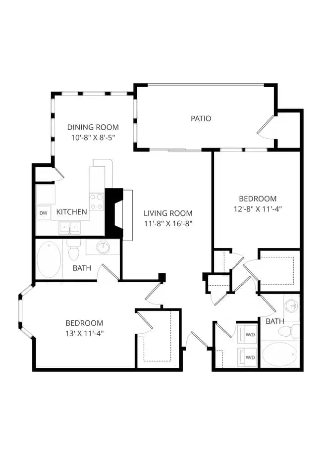 Unit 1223 1223 floor plan