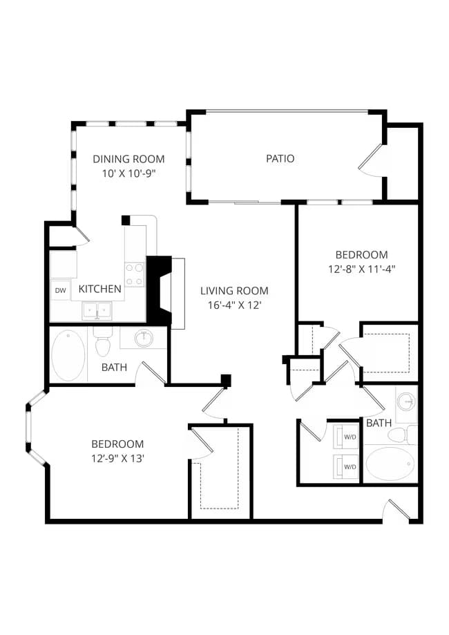 Unit 1224 1224 floor plan