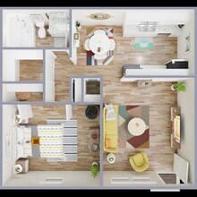 A3 - Cottonwood Park Village 547A floor plan
