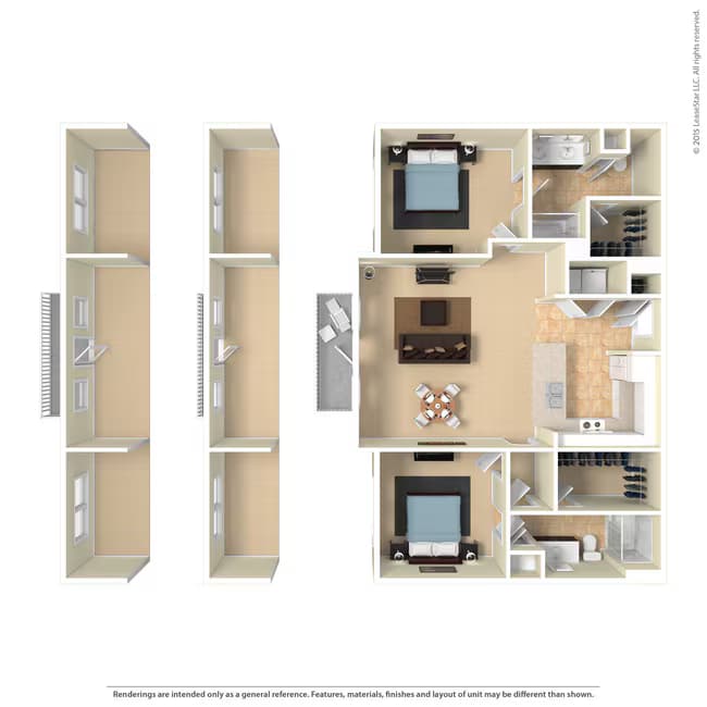 The Cache 1028 floor plan