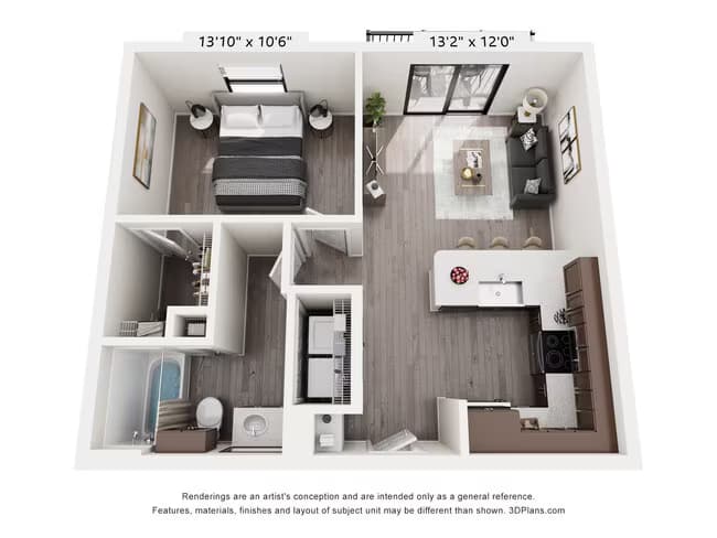 Unit 1327 1327 floor plan
