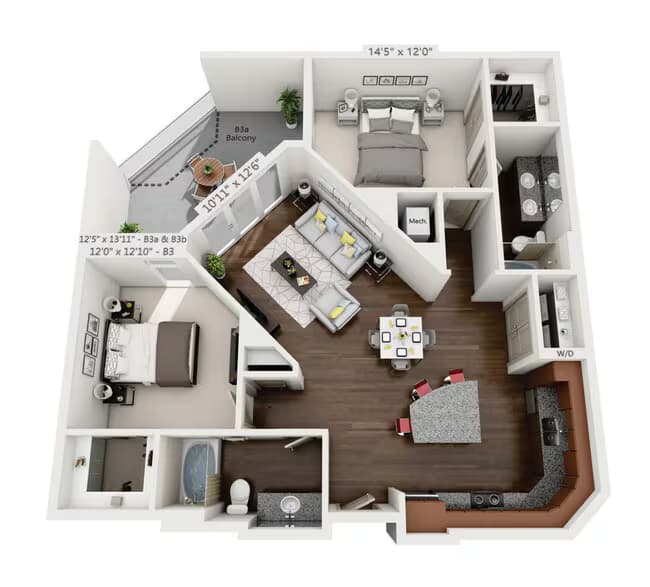Unit 1519 1519 floor plan