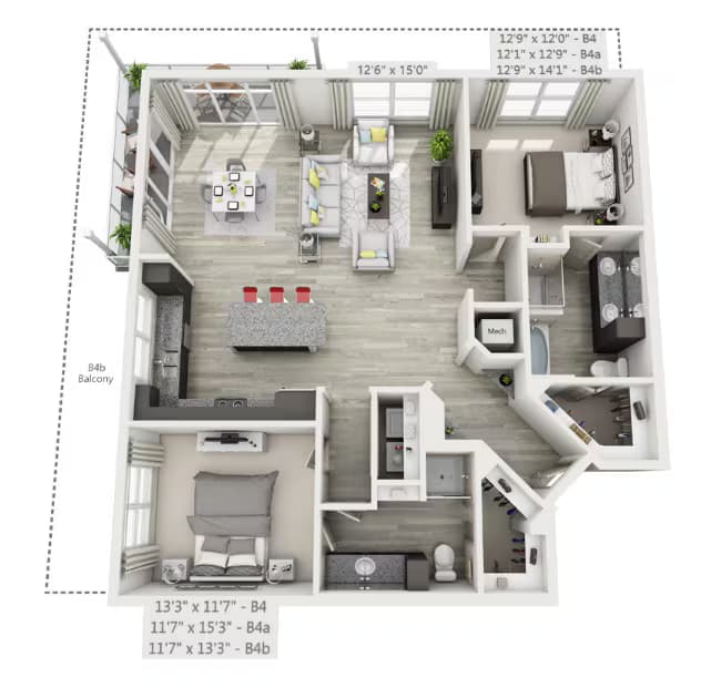 B4 2332 floor plan