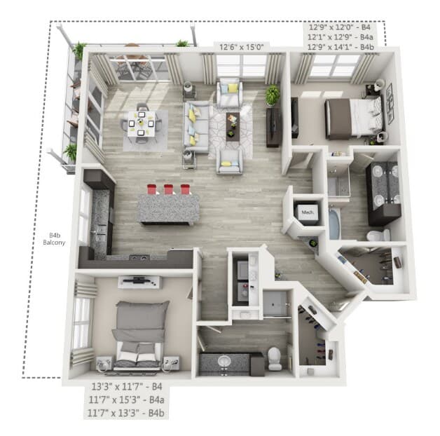 Unit 2413 2413 floor plan