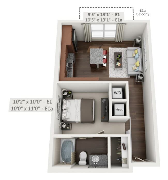 Unit 2123 1340 floor plan