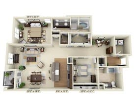 Aqua - Bellagio AC - 7519 floor plan
