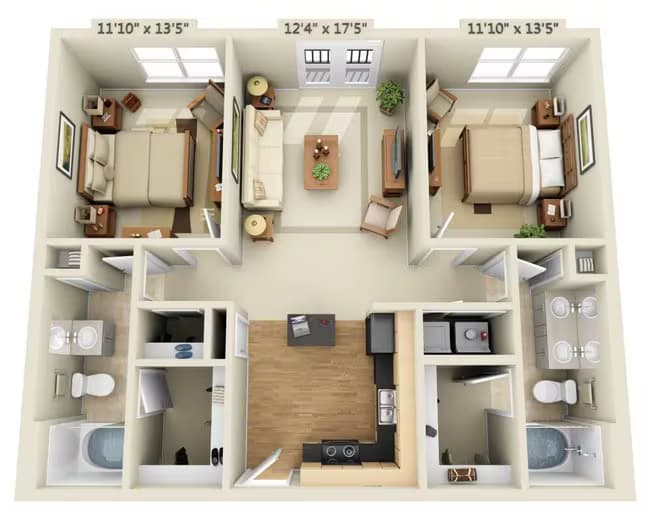 Unit LE-5327 LE - 2312 floor plan