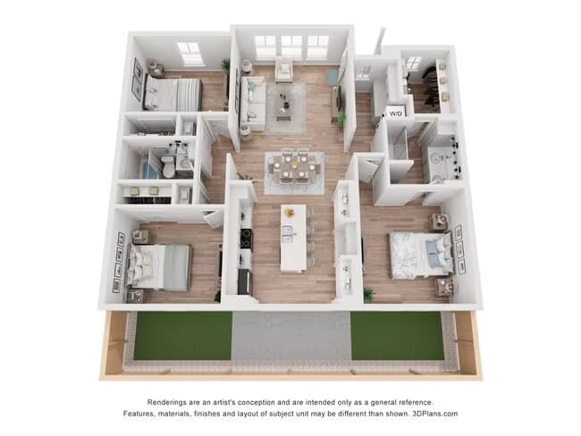 C1 009165PW floor plan