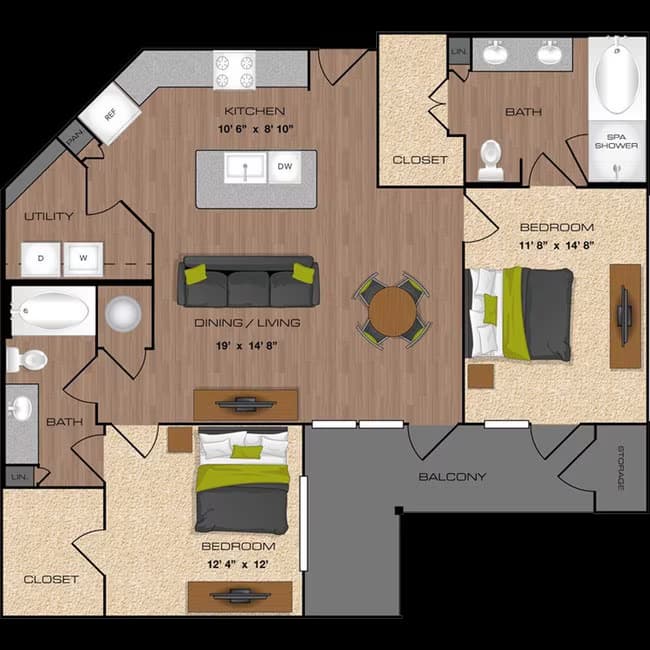 B5 1140 floor plan