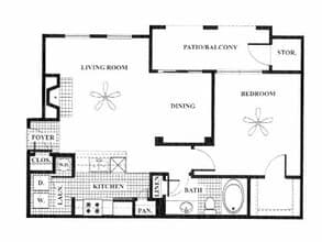 The Alcove Renovated 21-2123 floor plan