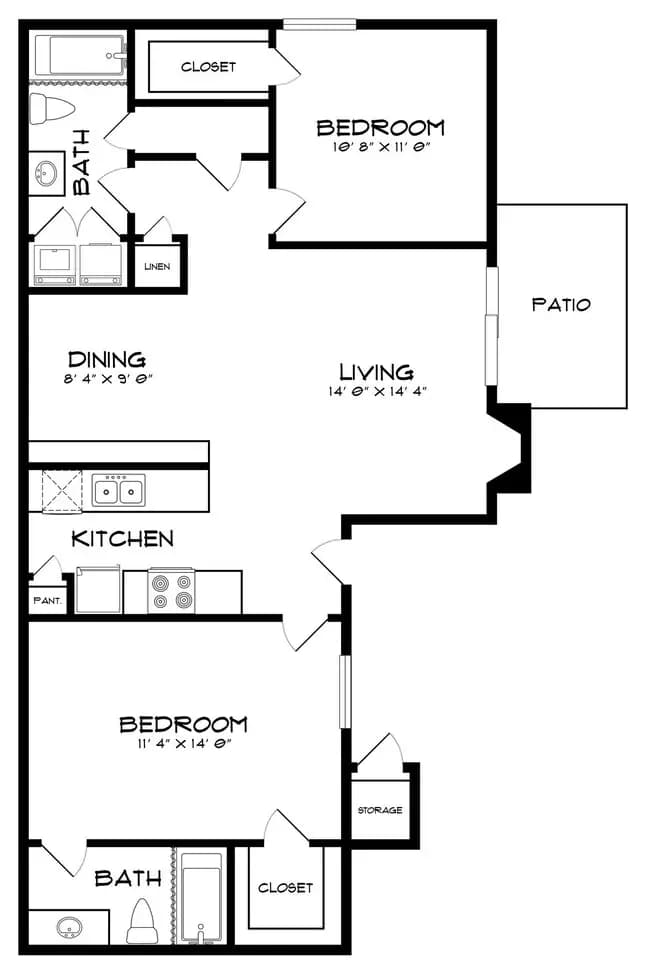 Unit 1907 1907 floor plan