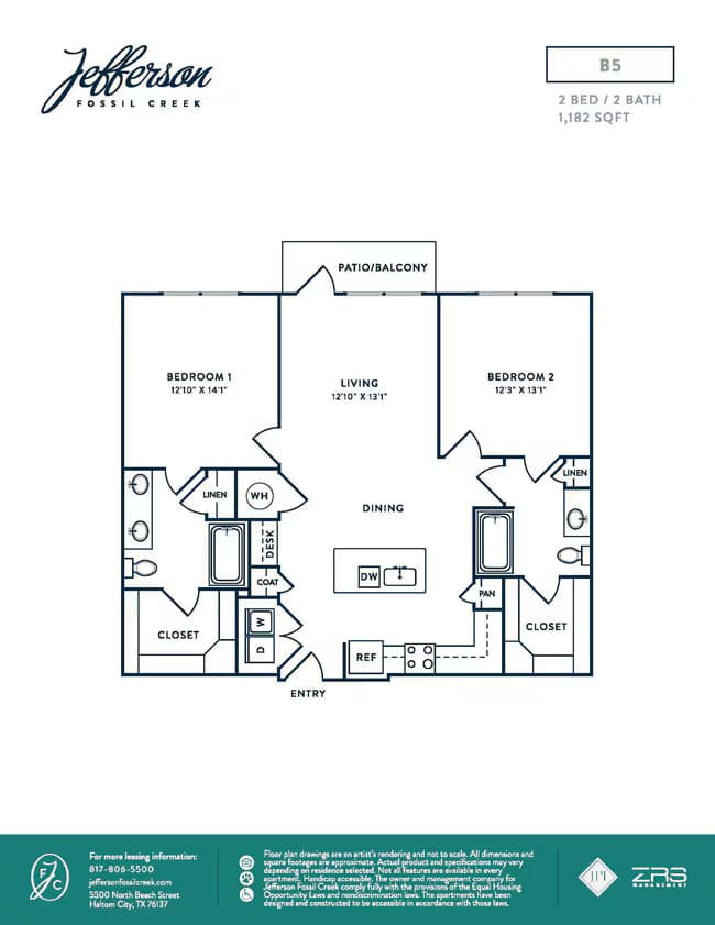 Unit 2107 3205 floor plan