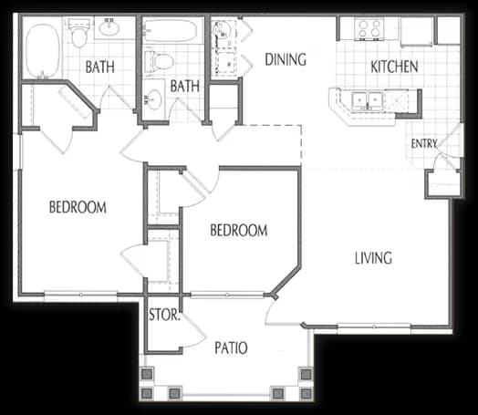 Unit 1012 331 floor plan